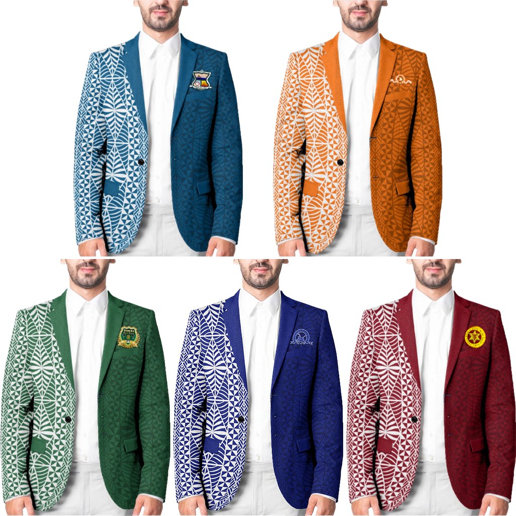 Custom Tonga Schools Blazer Tongan Schools Logo Simple Style CTM05 - Polynesian Pride