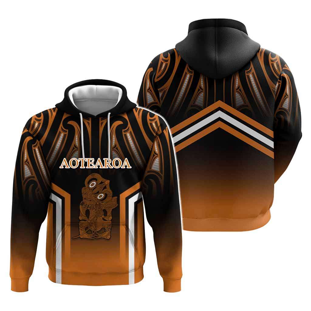 New Zealand Aotearoa Iwi Personalised Text Hoodie Maori Hei Tiki Special Style CTM05 - Polynesian Pride