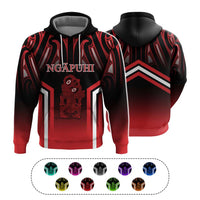 New Zealand Aotearoa Iwi Personalised Text Hoodie Maori Hei Tiki Special Style CTM05 Multicolor - Polynesian Pride