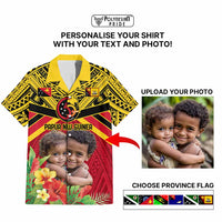 Custom Photo Provinces of Papua New Guinea 50th Years Hawaiian Shirt Hapi De bilong Indipendens