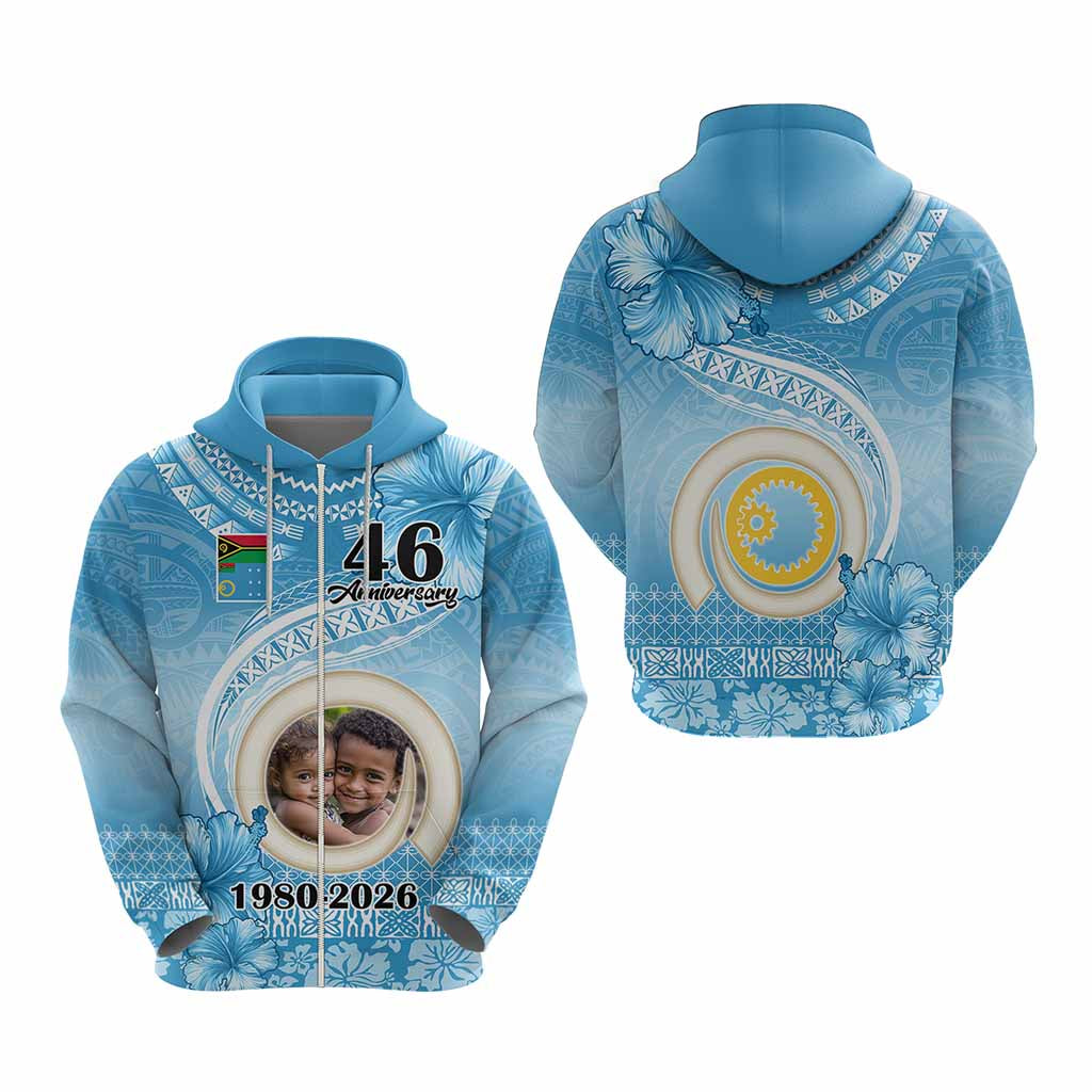 Custom Photo Sanma Province Hoodie Vanuatu Yumi Indipendens Dei