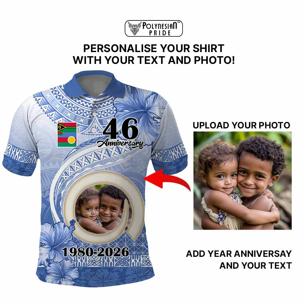 Custom Photo Shefa Province Polo Shirt Vanuatu Yumi Indipendens Dei