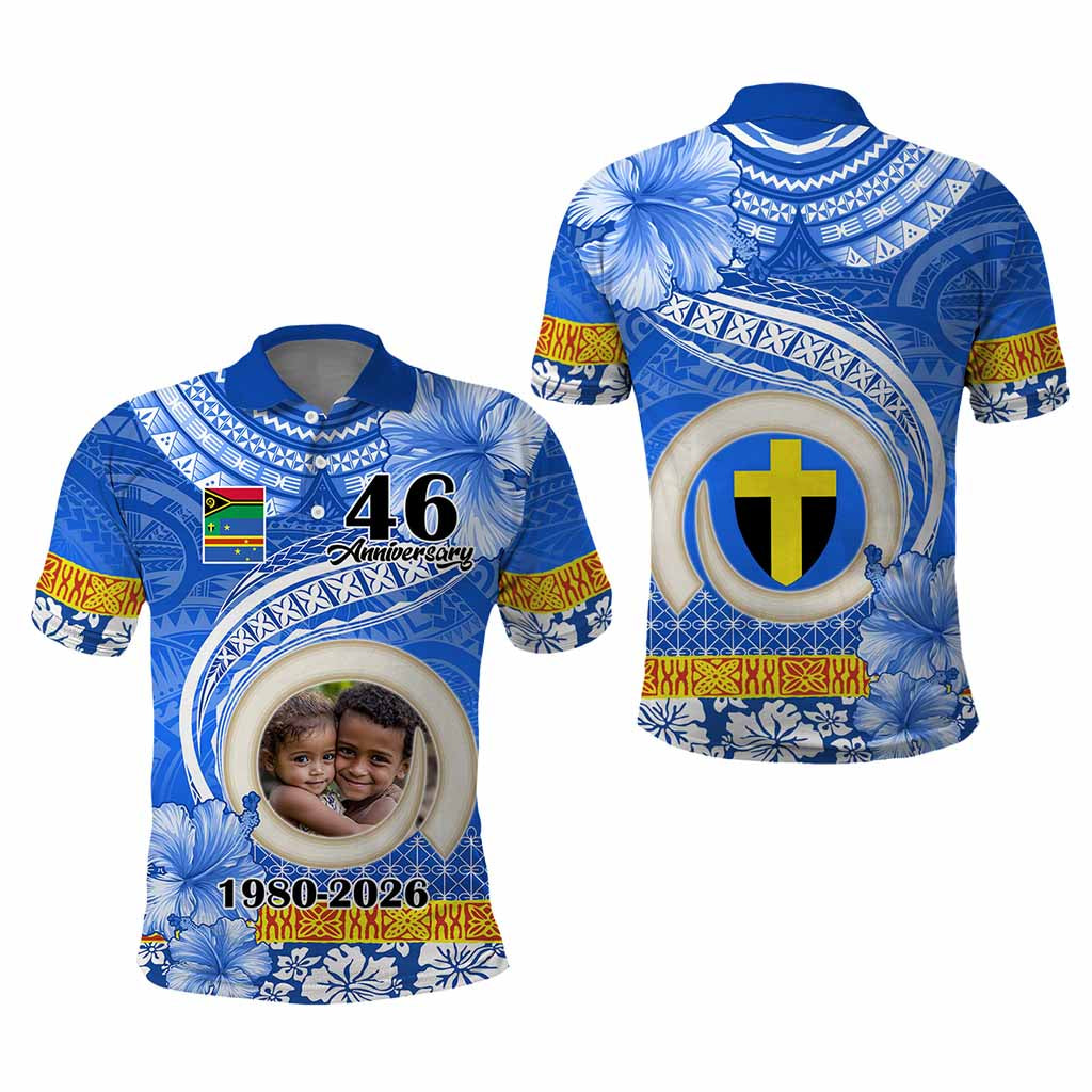 Custom Photo Tafea Province Polo Shirt Vanuatu Yumi Indipendens Dei