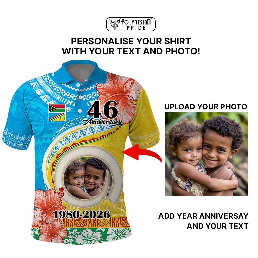 Custom Photo Torba Province Polo Shirt Vanuatu Yumi Indipendens Dei