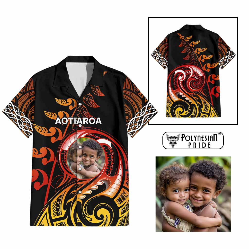 Custom New Zealand Hawaiian Shirt Aotearoa Symbols with Maori Fern Reggae Arty Color