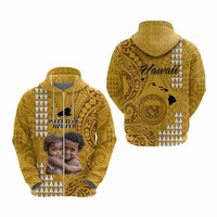 Custom Island of Hawaii Hoodie Kakau Mixed Polynesian Tribal