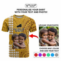 Custom Island of Hawaii T Shirt Kakau Mixed Polynesian Tribal