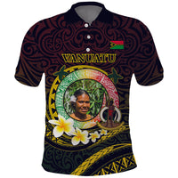 Custom Photo Vanuatu Provinces Polo Shirt Coat Of Arms Mix Flag - Polynesian Pride