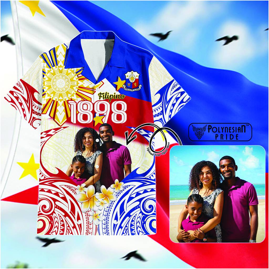 Custom Photo Philippines 1898 Hawaiian Shirt Maligayang Araw ng Kalayaan