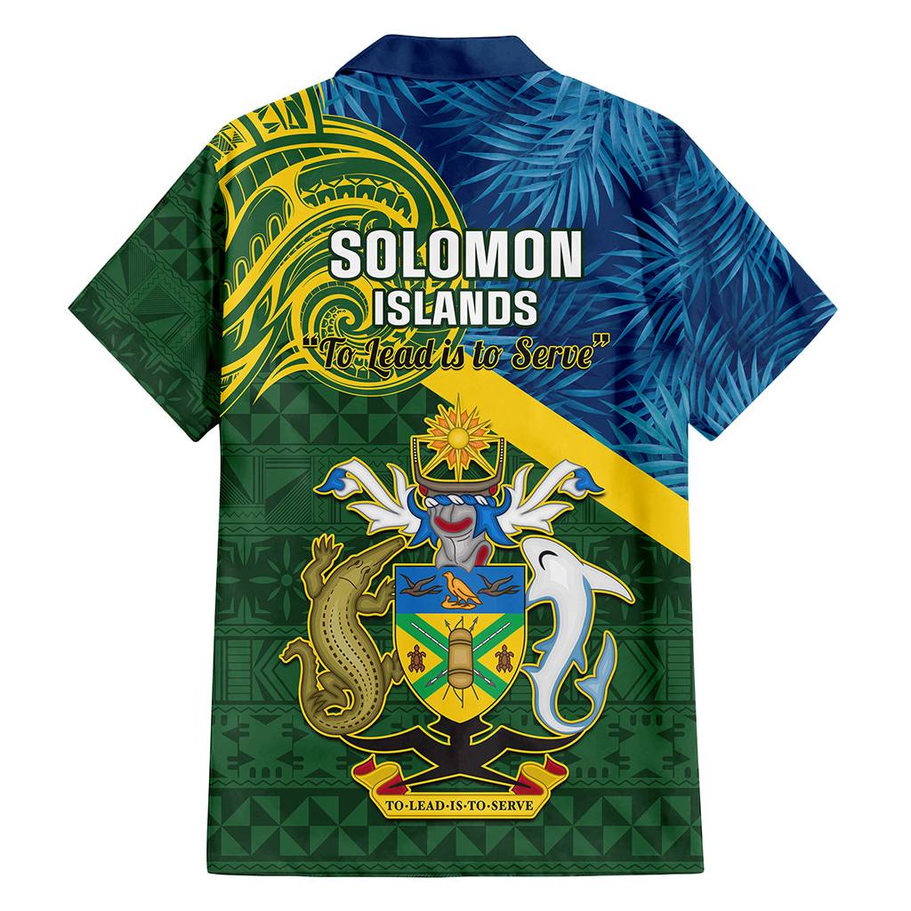 Custom Solomon Islands Provinces Hawaiian Shirt Coat Of Arms With Flag Unique Version