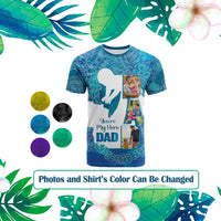 Custom Photo Polynesia Father's Day T Shirt Dad You Are My Hero