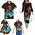 Hawaii Family Matching Outfits Turtle Polynesian Tribal Off Shoulder Long Sleeve Dress And Shirt Family Set Clothes - Polynesian Pride