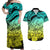 Matching Hawaiian Outfits For Couples Polyneisian Happy Father Day Dress and Hawaiian Shirt I Love You Dad Tribal Gradient 1 LT9 Gradient - Polynesian Pride