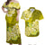 Polynesian Flower Tribal Matching Dress and Hawaiian Shirt Yellow LT9 Yellow - Polynesian Pride