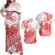 Polynesian Tribal Tattoo Retro Couple Off Long Dress and Hawaiian Shirt Red Screen Color LT9 Red - Polynesian Pride