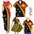 PNG Hibiscus Tribal Pattern Family Matching Outfits Polynesian Pride Tank Maxi Dress And Shirt Family Set Clothes Bird - of - Paradise LT7 Black - Polynesian Pride