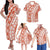 Polynesian Family Matching Outfits Hawaii Polynesian Tribal Off Shoulder Long Sleeve Dress And Shirt - Polynesian Pride