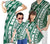 Hawaii Matching Outfit For Family Hawaii Polynesian Tribal Green Bodycon Dress And Hawaii Shirt - Polynesian Pride