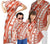 Hawaii Matching Outfit For Family Hawaii Polynesian Tribal Orange Bodycon Dress And Hawaii Shirt - Polynesian Pride