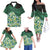 Polynesian Family Matching Outfits Hibiscus Flowers Off Shoulder Long Sleeve Dress And Shirt Family Set Clothes - Polynesian Pride