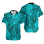 Hawaii Couples Matching Mermaid Dress and Hawaiian Shirt Turquoise Polynesian Tribal Art LT14 - Polynesian Pride