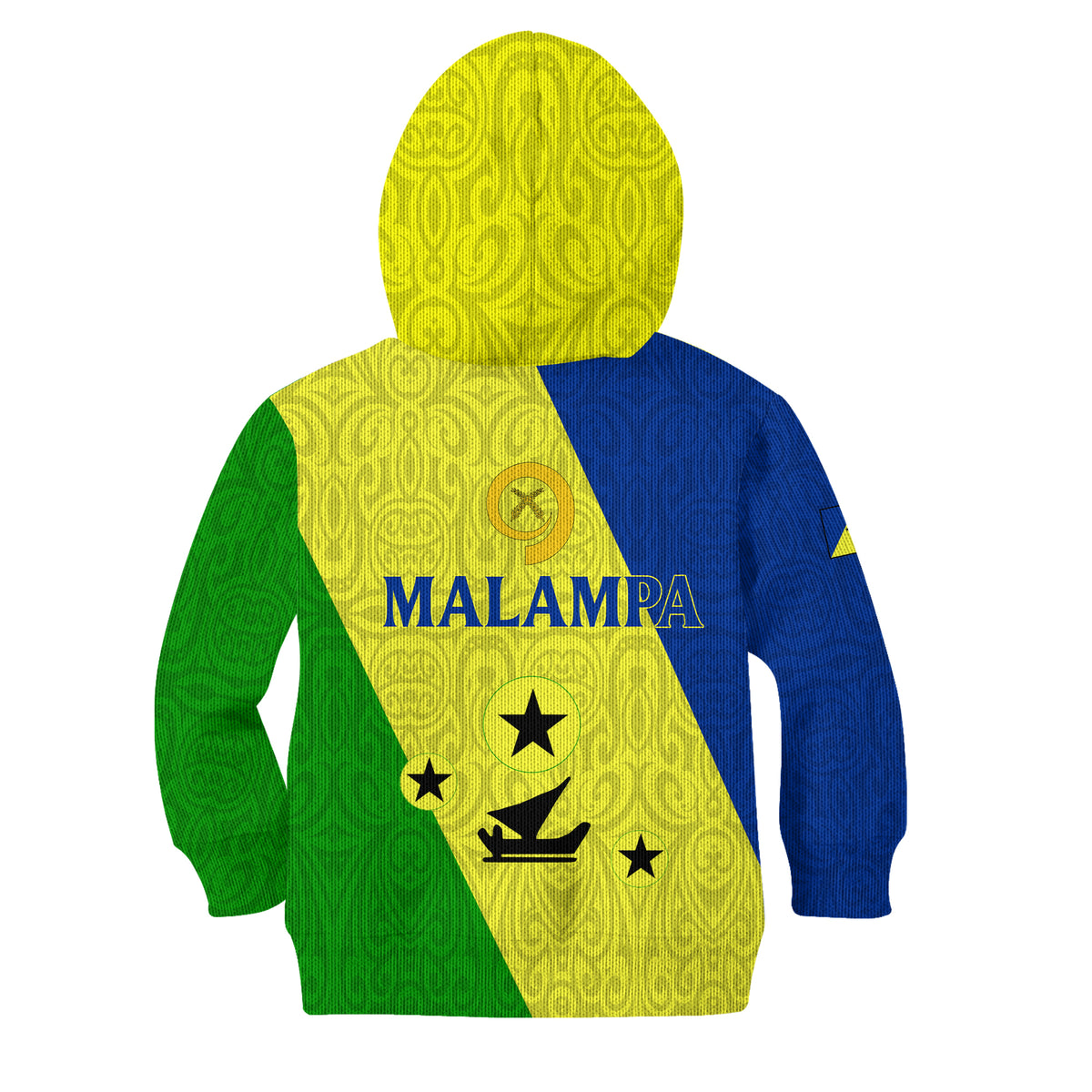 Vanuatu Malampa Province Kid Hoodie Flag Style LT01 - Polynesian Pride