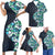 Family Matching Outfits Floral Hawaii Family Set Bodycon Dress And Hawaii Shirt - Polynesian Pride