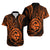 Polynesian Matching Dress and Hawaiian Shirt Guam Coat of Arms with Polynesian Tribal Tattoo Orange Version LT9 - Polynesian Pride