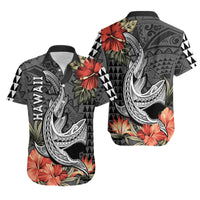 Hawaii Shark Tattoo Outfit for Couple Polynesian Vintage Vibes LT9 - Polynesian Pride