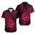 Polynesian Matching Dress and Hawaiian Shirt Guam Coat of Arms with Polynesian Tribal Tattoo Pink Version LT9 - Polynesian Pride