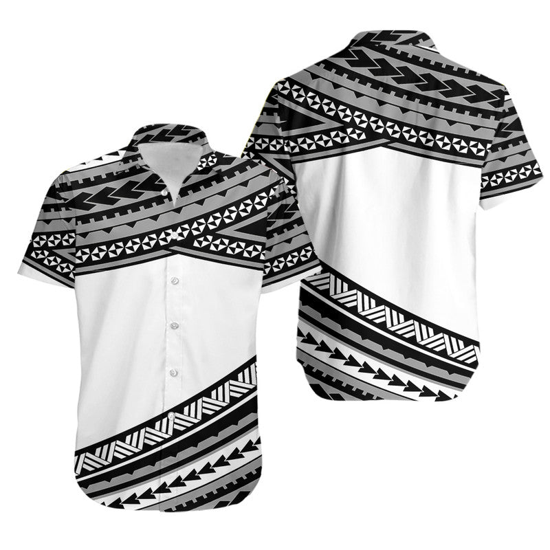 Polynesian Hawaiian Shirt Simple White LT6 White - Polynesian Pride