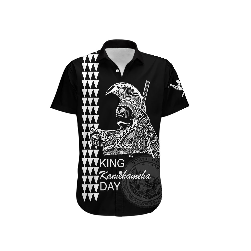 Hawaii Couples Matching Outfits Combo Long Sleeve Dress Kamehameha Day - White LT6 - Polynesian Pride