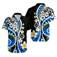 Plumeria Polynesian Couples Matching Outfits Combo Long Sleeve Dress Trending Blue LT6 - Polynesian Pride