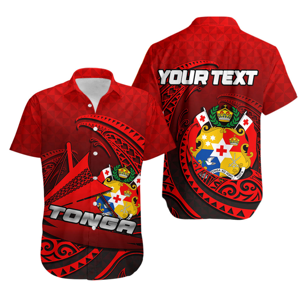 (Custom Personalised)Tonga Emancipation Day Hawaiian Shirt Kalia LT6 Red - Polynesian Pride