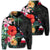 Hawaiian Map Hawaii Flag Hibiscus Polynesian Zip Hoodie