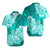 Polynesian Flower Tribal Matching Dress and Hawaiian Shirt Turquoise LT9 - Polynesian Pride