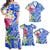 Plumeria Flowers Hawaii Family Matching Outfits Polynesian Tribal Off Shoulder Long Sleeve Dress And Shirt - Polynesian Pride