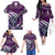 Family Matching Outfits Hawaiian Floral Polynesian Tribal Off Shoulder Long Sleeve Dress And Shirt Family Set Clothes - Polynesian Pride