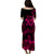 Polynesian Pride Plumeria Flowers Puletasi Dress Polynesian Tribal Pink Vibe LT9 - Polynesian Pride