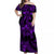 Polynesian Pride Plumeria Flowers Off Shoulder Long Dress Polynesian Tribal Purple Vibe LT9 Women Purple - Polynesian Pride