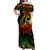 Polynesian Pride Plumeria Flowers Off Shoulder Long Dress Polynesian Tribal Reggae Vibe LT9 Women Reggae - Polynesian Pride