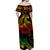 Polynesian Pride Plumeria Flowers Off Shoulder Long Dress Polynesian Tribal Reggae Vibe LT9 - Polynesian Pride