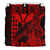 Hawaii Sea Turtle Bedding Set Polynesia Kakau with Kanaka Maoli Red LT9 - Polynesian Pride