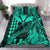 Hawaii Sea Turtle Bedding Set Polynesia Kakau with Kanaka Maoli Turquoise LT9 Turquoise - Polynesian Pride