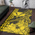 Hawaii Sea Turtle Area Rug Polynesia Kakau with Kanaka Maoli Yellow LT9 Yellow - Polynesian Pride