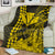 Hawaii Sea Turtle Blanket Polynesia Kakau with Kanaka Maoli Yellow LT9 Yellow - Polynesian Pride