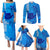 Strong Maui Family Matching Puletasi Dress and Hawaiian Shirt Good Living Hawaii with Shaka Sign Kakau Tribal Blue LT9 - Polynesian Pride