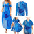 Strong Maui Family Matching Summer Maxi Dress and Hawaiian Shirt Good Living Hawaii with Shaka Sign Kakau Tribal Blue LT9 - Polynesian Pride