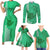 Strong Maui Family Matching Short Sleeve Bodycon Dress and Hawaiian Shirt Good Living Hawaii with Shaka Sign Kakau Tribal Green LT9 - Polynesian Pride