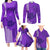 Strong Maui Family Matching Long Sleeve Bodycon Dress and Hawaiian Shirt Good Living Hawaii with Shaka Sign Kakau Tribal Purple LT9 - Polynesian Pride